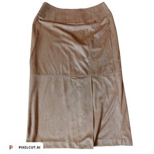 Faux Suede Skirt